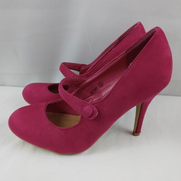 Publicite Pink Heels Pumps Barbiecore Legally Blonde Feminine Women's Size 5 - Picture 6 of 13